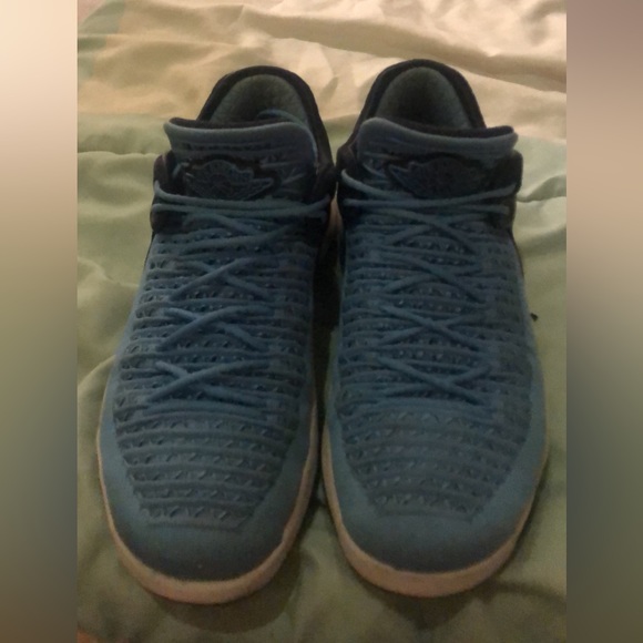 Light blue Jordan’s, size 7Y which is 8 in adult. They are like new only wore 1 - Picture 2 of 3